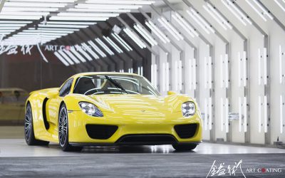 Porsche 保時捷 918 Spyder 黃色
